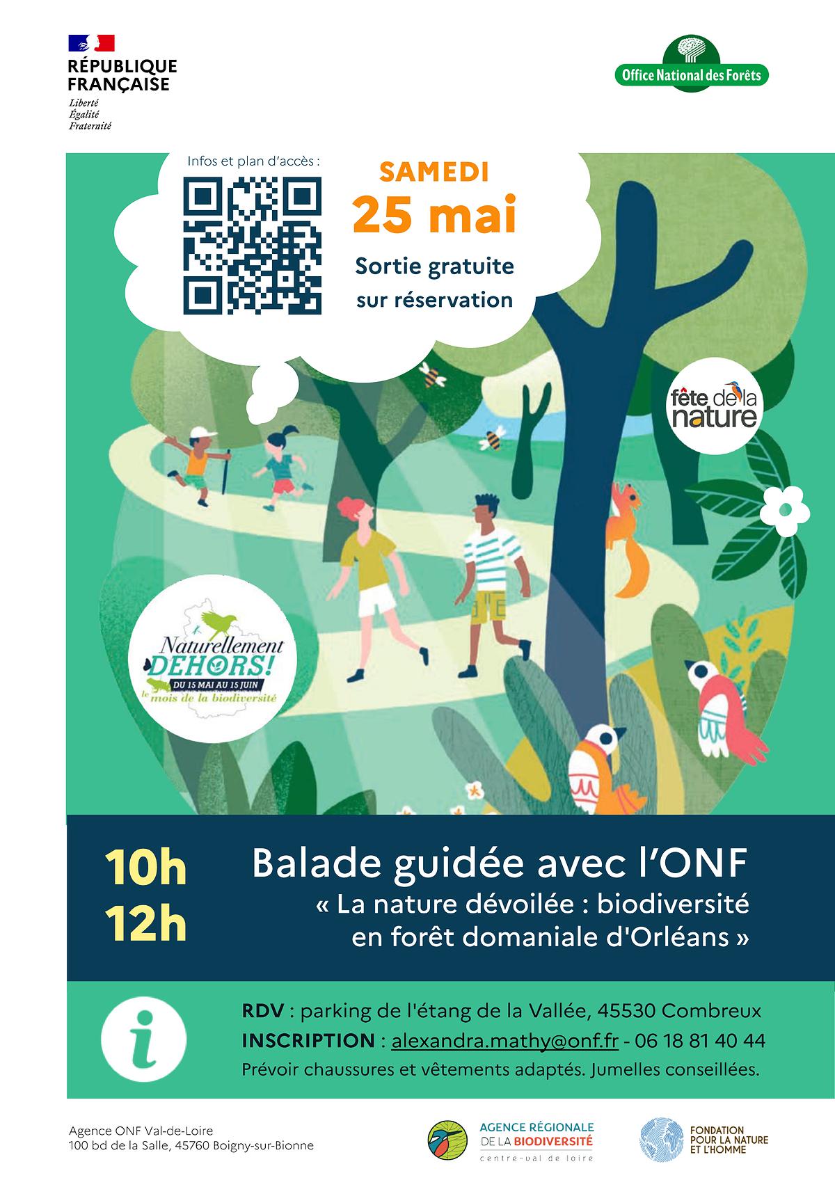 Affiche de l'événement du 25/05 en forêt d'Orléans